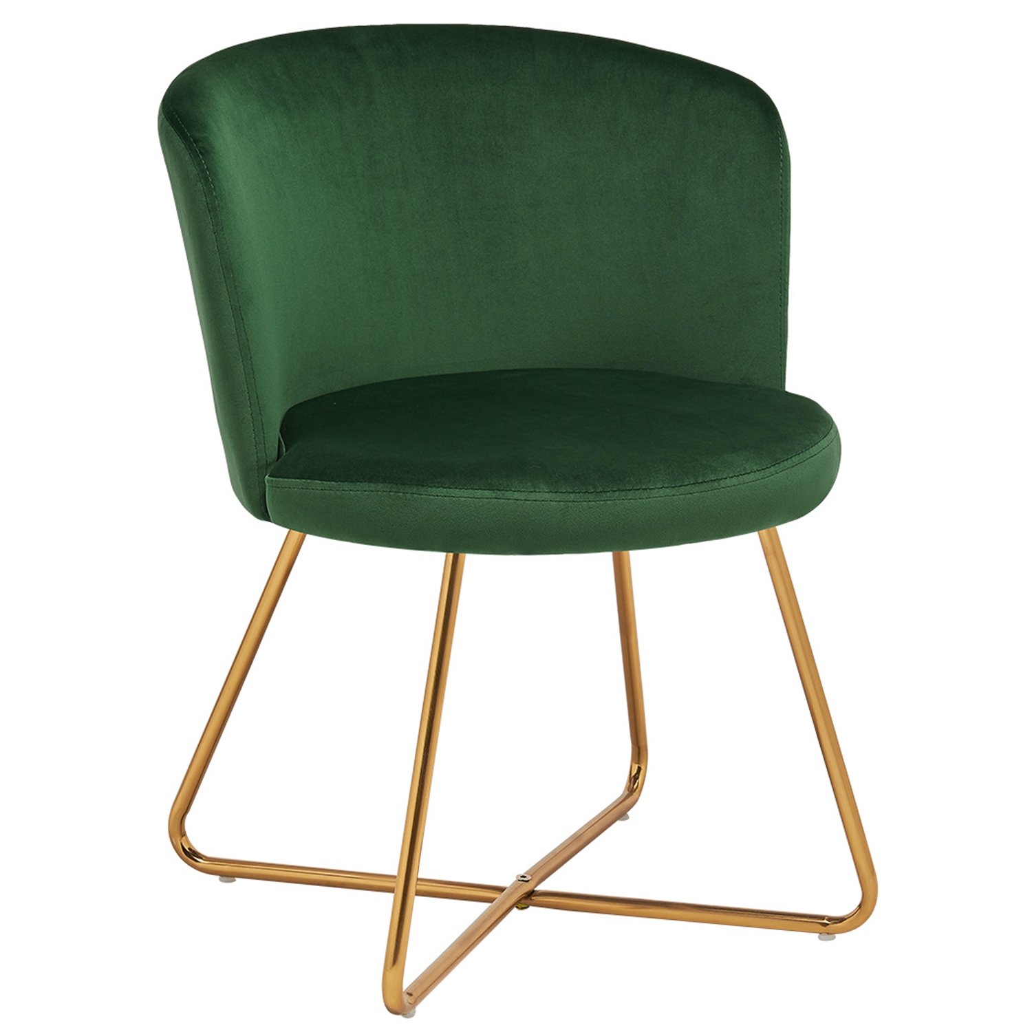 Alexa Velvet Dining Chair Green - Click Image to Close